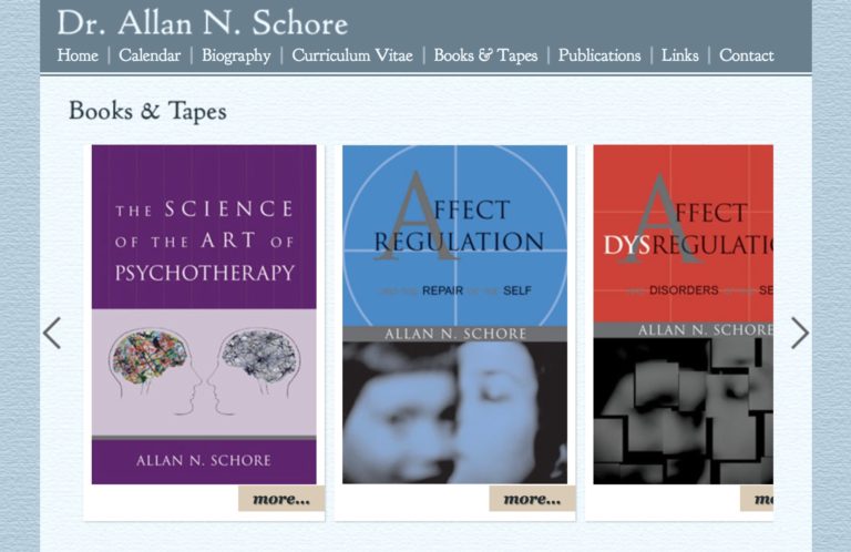 dr allan n schore books affect regulation